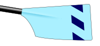 Image showing the rowing club's blade colours