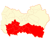 Location in the Libertador General Bernardo O'Higgins Region