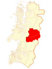 Location in the Aysén del General Carlos Ibáñez del Campo Region