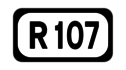 R107 road shield}}