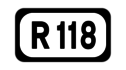 R118 road shield}}