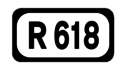 R618 road shield}}