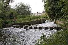 River Lea Waterfall at Batford Springs