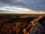 View of the Ozarks from atop  White Rock Mountain.