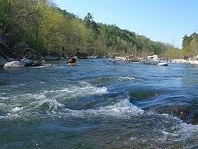 A kayaker on the St. Francis River.