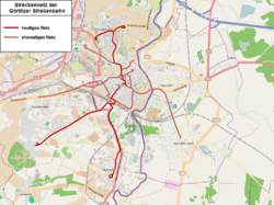 Görlitz tramway network, November 2012.