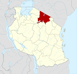 Location in Tanzania