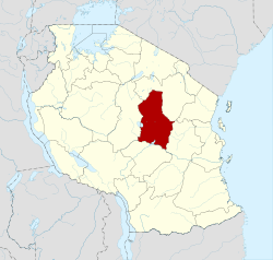 Location in Tanzania