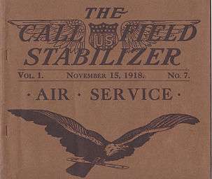 The Call Field Stabilizer Vol.1 No.7, November 15, 1918.