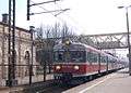 Train arriving at Aleksandrów Kujawski station.JPG