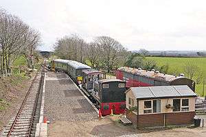 View of the station (now disused) at Trevarno in April 2010