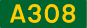 A308 road shield