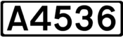 A4536 road shield