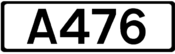 A476 road shield