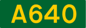 A640 road shield