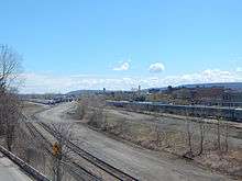 Open rail yard