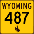 Wyoming Highway 487 marker