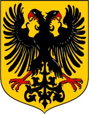 double eagle, black on gold coat of arms
