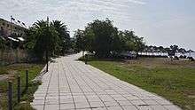 Seaside pedestrian walk